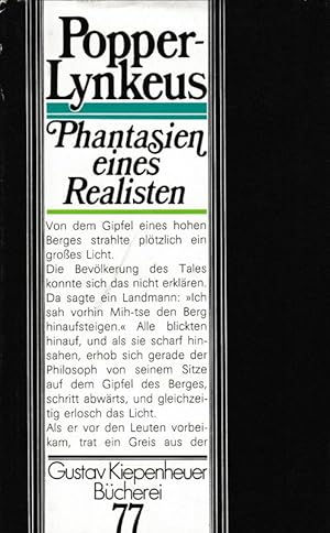 Seller image for Phantasien eines Realisten Gustav-Kiepenheuer-Bcherei 77 for sale by Flgel & Sohn GmbH