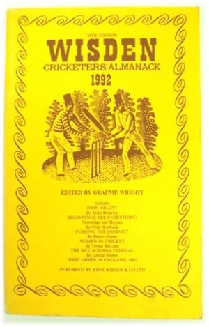 Bild des Verkufers fr Wisden Cricketers' Almanack 1992, 129th Edition zum Verkauf von PsychoBabel & Skoob Books