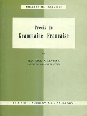 Image du vendeur pour Precis de Grammaire Francaise mis en vente par Librodifaccia