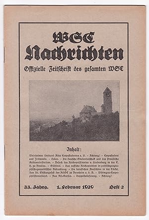 WSC Nachrichten - Offizielle Zeitschrift des gesamten WSC. Weinheim, Weinheimer Senioren-Convent,...