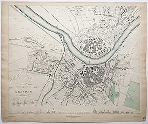 Bild des Verkufers fr Dresden. zum Verkauf von Altea Antique Maps