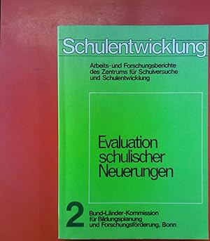 Bild des Verkufers fr Evaluation schulischer Neuerungen : Bericht / Bund-Lnder-Kommission fr Bildungsplanung und Forschungsfrderung (= Schulentwicklung ; 2).1. Auflage. zum Verkauf von biblion2