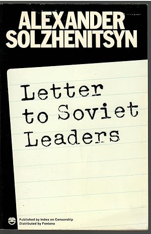 Imagen del vendedor de Letter to Soviet Leaders a la venta por Michael Moons Bookshop, PBFA