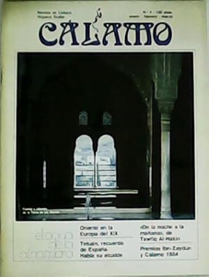 Imagen del vendedor de CLAMO N 4 / ENERO-FBRERO-MARZO. Revista de cultura hispano-rabe. Oriente en la Europa del XIX. El agua de la Alhambra. Tetun "Recuerdo de Espaa", habla su alcalde. "De la noche a la maana", de Tawfiq Al-Hakin. Premios Ibn-Zaydn y Clamo. a la venta por Librera y Editorial Renacimiento, S.A.