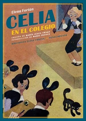 Imagen del vendedor de Celia en el colegio. Edicin de Mara Jess Fraga. Introduccin de Marie Franco. Dibujos de Molina Gallent y Serny. A Celia, la curiosa e intrpida nia madrilea, la han llevado sus padres a un colegio interna. Y, claro!, tiene miedo de que los miles de lectores amigos suyos la olvidemos, lo que sera una pena porque, tiene tanto que contarnos! Por eso nos invita a acercarnos a su colegio los domingos y a entrar en el saln de visitas. Si abrimos las pginas de Celia en el colegio la veremos aparecer por la puerta del rincn vestida de colegiala y gritando contenta: Cunto me alegro de que hayis venido! A vosotras os lo contar todo!. Y nos cuenta cunto le cuesta acostumbrarse a los silencios, lo que se aburre en los recreos y en las clases de costura, lo feliz que se siente cuando juega con las nias del pueblo o subindose al carro del huevero con los monaguillos, Lamparn y Pronobis. a la venta por Librera y Editorial Renacimiento, S.A.