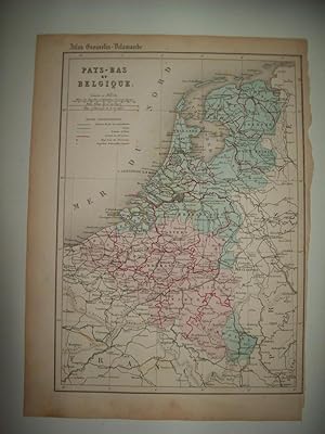 Imagen del vendedor de LAMINA 22741: Mapa de los Paises Bajos y Belgica a la venta por EL BOLETIN
