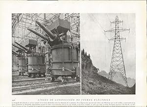 Bild des Verkufers fr LAMINA 22888: Lineas de electricidad en Suiza y en Espaa zum Verkauf von EL BOLETIN