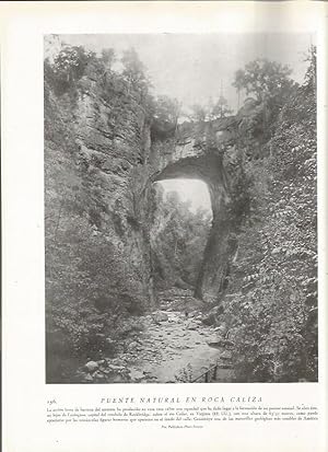 Bild des Verkufers fr LAMINA 22801: Puente natural en Rockbridge, Estados Unidos zum Verkauf von EL BOLETIN