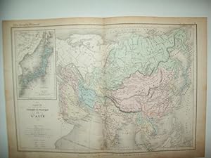 Imagen del vendedor de LAMINA 22724: Mapa fisico y politico de Asia a la venta por EL BOLETIN