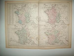 Imagen del vendedor de LAMINA 22702: Mapas historicos de Francia a la venta por EL BOLETIN