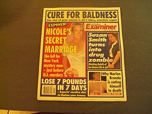 National Examiner Aug 1 1995 Nicole's Secret Marriage