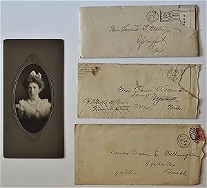 Small Archive Consisting of a Portrait Photograph and Nine Letters and Contracts with 3 Addressed...