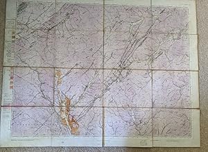 1889 Ordnance survey OS geological survey map tweedsmuir Moffat sheet 16