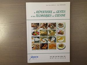 Bild des Verkufers fr Le REPERTOIRE des GESTES et des TECHNIQUES de CUISINE. zum Verkauf von Tir  Part