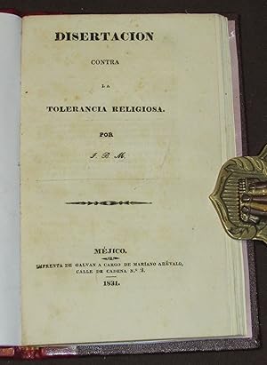 Disertación contra la Tolerancia Religiosa