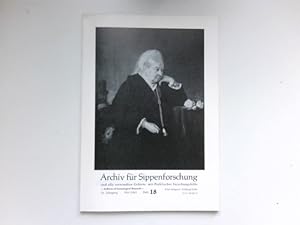 Seller image for Archiv fr Sippenforschung und alle verwandten Gebiete : 31. Jahrgang. Heft 18, 1965. for sale by Antiquariat Buchhandel Daniel Viertel