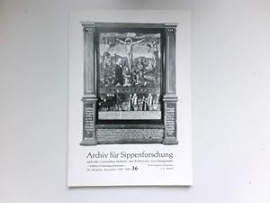 Seller image for Archiv fr Sippenforschung und alle verwandten Gebiete : 35. Jahrgang. Heft 36, 1969. for sale by Antiquariat Buchhandel Daniel Viertel