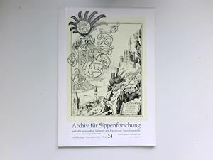 Seller image for Archiv fr Sippenforschung und alle verwandten Gebiete : 32. Jahrgang. Heft 24, 1966. for sale by Antiquariat Buchhandel Daniel Viertel