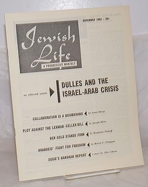 Seller image for Jewish life, a progressive monthly, Dec, 1953, vol. 8, no. 2 (86) for sale by Bolerium Books Inc.