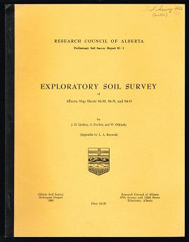 Seller image for Exploratory Soil Survey of Alberta Map Sheets 84-M, 84-N, and 84-O. - for sale by Libresso Antiquariat, Jens Hagedorn