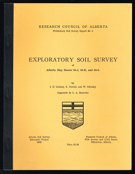 Seller image for Exploratory Soil Survey of Alberta Map Sheets 84-J, 84-K, and 84-L. - for sale by Libresso Antiquariat, Jens Hagedorn