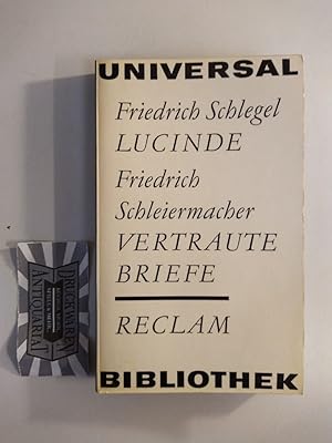 Immagine del venditore per Lucinde. / vertraute Briefe ber Schlegels "Lucinde". (Reclams Universal-Bibliothek. Band 457). venduto da Druckwaren Antiquariat