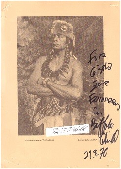 BUFFALO CHILD (Silkirtis Nichols, 1923) indianischer Schauspieler, Cherokee-Indianer