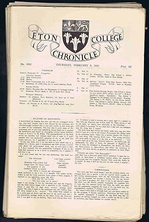 Eton College Chronicle: 29 Issues from 1950