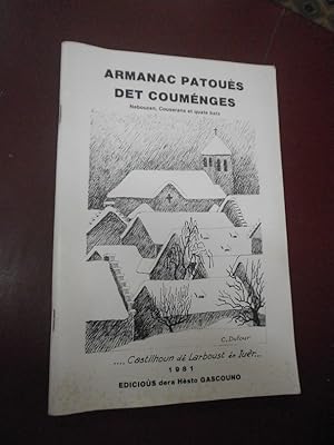 Armanac patouès det Couménges Nebouzan Couserans & quate bats.