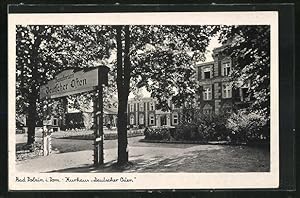 Ansichtskarte Bad Polzin, Eingang zum Kurhaus Deutscher Osten