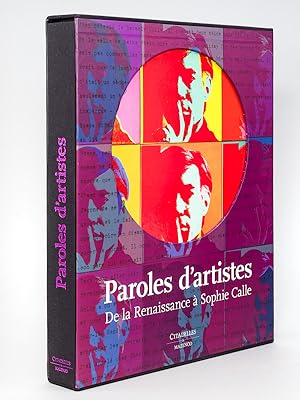 Bild des Verkufers fr Paroles d'Artistes : De la Renaissance  Sophie Calle zum Verkauf von Librairie du Cardinal