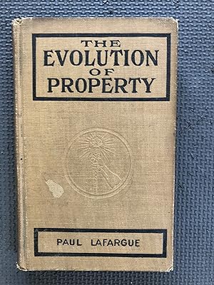 Seller image for The Evolution of Property from Savagery to Civilizatione for sale by Cragsmoor Books