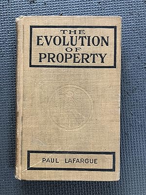 Bild des Verkufers fr The Evolution of Property from Savagery to Civilization zum Verkauf von Cragsmoor Books