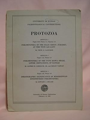PROTOZOA; ARTICLE 2, FORAMINIFERA OF THE ELLIS GROUP, JURASSIC, AT THE TYPE LOCALITY; ARTICLE 3, ...