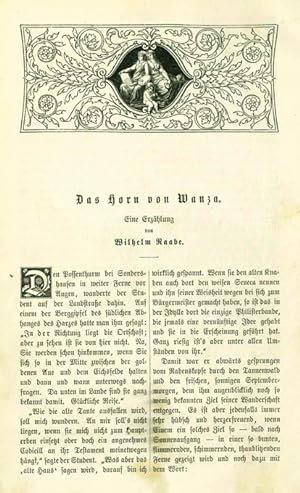Das Horn von Wanza. Eine Erzählung. Sehr umfangreicher Erstdruck (S. 22 - 50, 167 - 199 u. 311 - ...