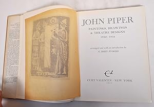 Seller image for John Piper: Paintings, Drawings & Theatre Designs 1932-1954 for sale by Mullen Books, ABAA