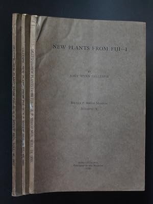 New Plants from Fiji--I, II, III: Bernice P. Bishop Museum Bulletins 74, 83, 91