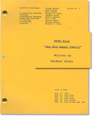 Image du vendeur pour NYPD Blue: One Big Happy Family (Original screenplay for the 1995 television episode) mis en vente par Royal Books, Inc., ABAA