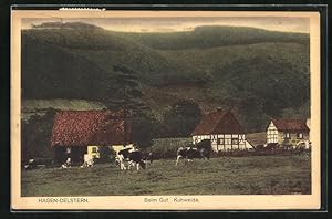 Ansichtskarte Hagen-Delstern, Beim Gut m. Kuhweide