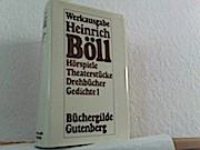 Bild des Verkufers fr Hrspiele, Theaterstcke, Drehbcher, Gedichte 1952 - 1978 zum Verkauf von Buchliebe-shop I Buchhandlung am Markt