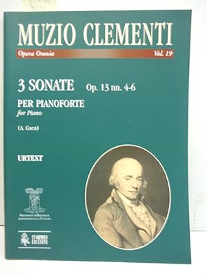 Image du vendeur pour 3 Sonate op. 13 nn. 4-6 per Pianoforte (Opera Omnia Vol. 19) mis en vente par Imperial Books and Collectibles