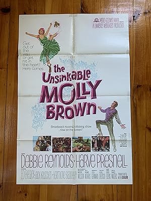 Seller image for The Unsinkable Molly Brown One Sheet 1964 Debbie Reynolds, Harve Presnell for sale by AcornBooksNH