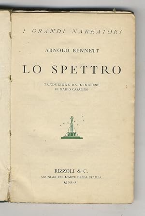 Lo Spettro. Traduzione dall'inglese (e prefazione) di Mario Casalino.
