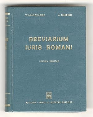 Breviarium iuris romani. Settima edizione.