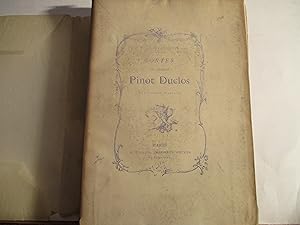 Contes de Charles Pinot Duclos - Confessions du Comte de *** - Acajou et Zirphile - Avec une Noti...