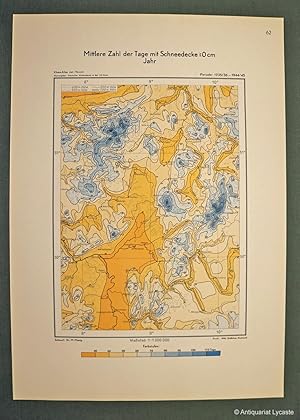 Image du vendeur pour Klima-Atlas von Hessen. mis en vente par Antiquariat Lycaste