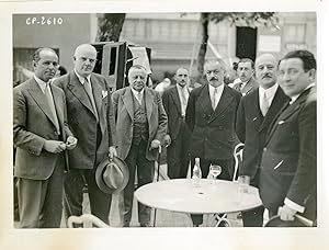 " , Robert T. KANE,  , Alfred SAVOIR, M. BLONDEAU ancien ministre, Pierre BENOIT" Photo originale...