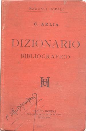 Bild des Verkufers fr DIZIONARIO BIBLIOGRAFICO. zum Verkauf von studio bibliografico pera s.a.s.