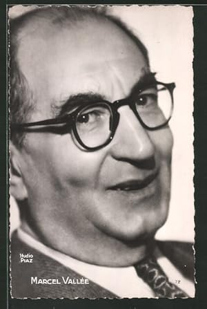 Ansichtskarte Schauspieler Marcel Vallée mit Brille