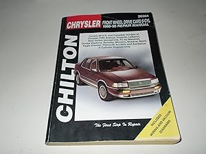 Image du vendeur pour Chilton's Chrysler Front Wheel Drive Cars 6-Cyl 1988-95 Repair Manual mis en vente par Paradise Found Books